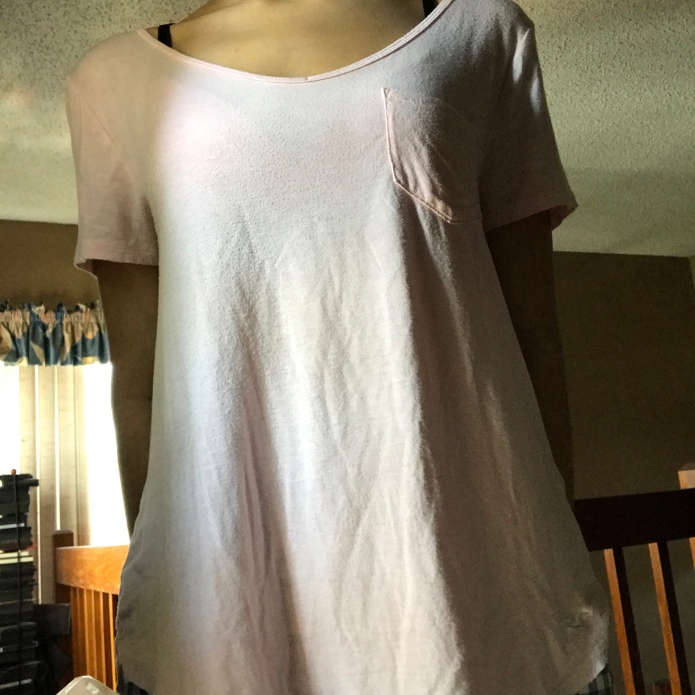 Pink long tee